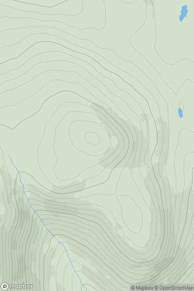 Thumbnail image for Brown's Hill [Blue Stack Mountains] showing contour plot for surrounding peak